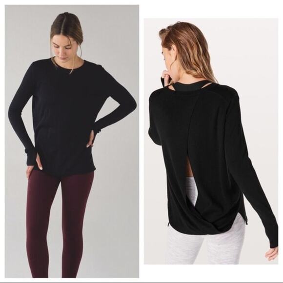 Lululemon Bring‎ It Backbend Sweater Black - Picture 1 of 4